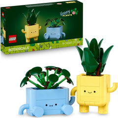 LEGO Botanicals Happy Plants - Kit de bricolage pour enfants avec 2 fleurs artificielles et 2 pots de fleurs colorés avec des visages de dessins animés - Idée cadeau pour les filles à partir de 9 ans - 10349 Jeux de construction Besuche den LEGO-Store Default title