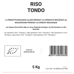 Orez rotund organic 5 kg