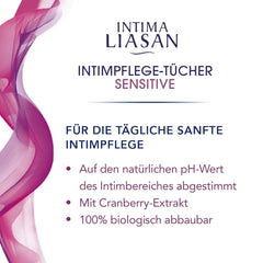 Intima Liasan de Sagrotan Lingettes soins intimes Sensitive, sans savon et sans alcool, 30 pièces (paquet de 5)