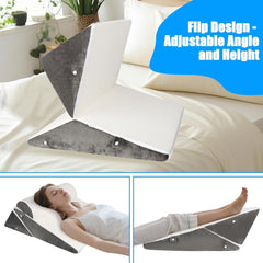 Oreiller compensé réglable pour lit, oreiller de lecture pour lit et canapé, oreiller de reflux en mousse, oreiller de dos, apnée du sommeil, lecture, élévation du sommeil, oreiller de jambe, maux de dos, ronflements