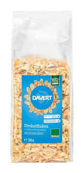 Davert Dinkelflakes Bioland 250G – Ohne Zucker- Und Salzzusatz, Sweet Aromatisch Und Herrlich Knusprig – 100% Davert Bio-Qualität (1 X 250G) Cereale Naty Shop Default Title