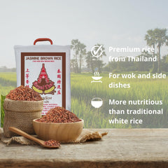 ROYAL THAI RICE - Riz brun parfumé à grains longs - 1 x 10 kg