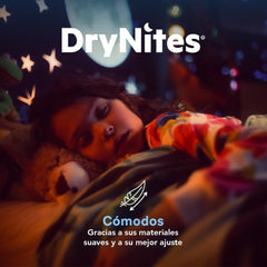 Pantalon de pyjama DryNites pour filles de 3 à 5 ans, 1 paquet (1 x 16 pièces)