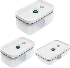 Zwilling Fresh & Save Ensemble de boîtes à lunch sous vide / rangement pour réfrigérateur, 3 pièces, plastique, semi-transparent, boîtes de conservation des aliments La Mer Naty Shop Default Title