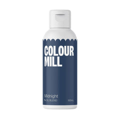 Colorant alimentaire Color Mill Oil Blend Midnight Oil - Colorant alimentaire pour chocolat, fondant, muffins, gâteaux, pâtisserie, macarons - Colorant alimentaire pour décorer gâteaux - 100 ml