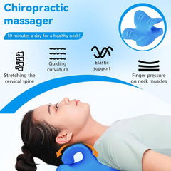 Civière de cou 2.0, Cloudy Neck Lefaya Civière de cou Vainqueur du test orthopédique Civière de cou pour soulager les douleurs cervicales Bosse de cou de qualité supérieure Nuage de cou corrige la posture (Bleu) Oreillers orthopédiques cervicaux Naty Shop