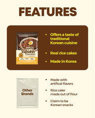 NONGSHIM Rapokki (Jjajang, 400 ml) – cuisine de rue coréenne authentique, ramen et gâteaux de riz, haricots noirs ; rapide et facile à préparer, prêt en 4 minutes