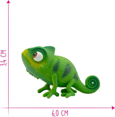 Bullyland 12422 - Figurine caméléon Pascal de Walt Disney Raiponce "Newly Reconfigured", env. 6 cm, fidèle aux détails, idéal comme petit cadeau pour les enfants de plus de 3 ans Figurines Naty Shop