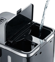 GREF. Machine à expresso à filtre FK402 noire, 1,25 L, fonction maintien au chaud, minuterie, fonction pré-infusion, tête d'infusion pour un développement optimal des saveurs, facile à utiliser