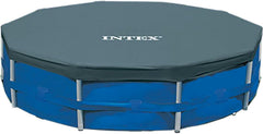 Couverture de piscine ronde Intex - Couverture de piscine - Pour piscines à cadres métalliques et prismatiques 58108 Bleu 3 m