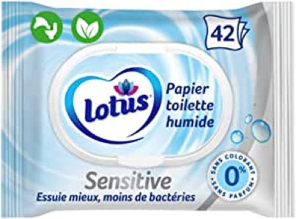 Lingettes humides, Pure, 42