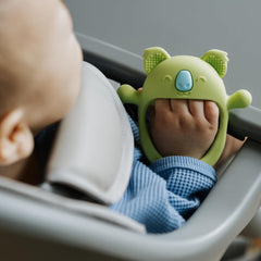 Nuby Gants de dentition – Silicone | Jouet de dentition Koala | Jouet sensoriel | 3+ mois