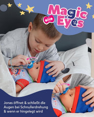 BABY Born Jonas - poupée 43 cm - 10 fonctions dont accessoires et matelas - Fonctionne entièrement sans piles - Convient aux enfants à partir de 3 ans