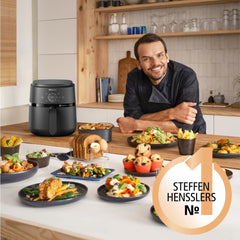 Philips Airfryer 2000 series 4,2L - Écran tactile numérique, 13 options de cuisson, 9 fonctions prédéfinies, Jusqu'à 90% de graisse en moins avec la technologie Rapidair, puissance 1500W Électroménager Naty Shop