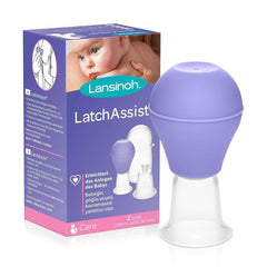 Lansinoh Latch Assist Nipple Everter with Case for Breastfeeding Mums, Offers Temporary Correction of Flat or Inverted Nipples, 2 Size Cones within the Pack and Hygienic Carry Case Accesorii Hrana si Alaptare Bebe Naty Shop Latchassist Brustwarzenformer