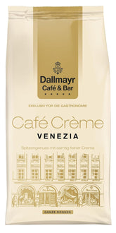 Dallmayr Café Crème Venezia - Kaffeebohnen entwicktelt für die Gastronomie in premium Industriequalität *Für echte Genießer* (Geröstete Kaffeebohnen, 1 kg, Café Creme - VENEZIA)