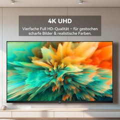 Google TV 4K UHD 139,7 cm (55") avec Google Play et Google Cast intégrés, HDR 10, Dolby Vision, Dolby Atmos, Memc, commande vocale, noir, 4K, 139,7 cm (55")