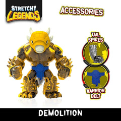 STRETCHY LEGENDS D'Molition - Figurines d'action extensibles pour enfants, figurines de super-héros extensibles à collectionner avec des figurines d'action Slime Stuffing Naty Shop