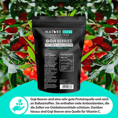 Nature Diet - Baies de Goji 1000 G | Baies séchées Produits déshydratés Naty Shop