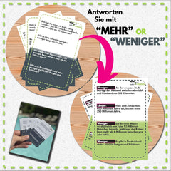 | Plus d'informations sur le jeu de cartes plus récent | Qu’est-ce que votre Verteilsvermögen? Jeu pour adultes, familles et enfants | 2+ joueurs | Jeu familial | jeu de voyage |