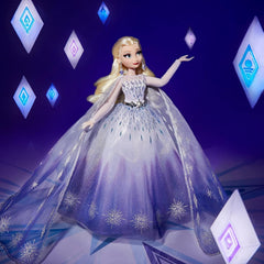 Disney Prinzessin Style Serie Weihnachtsedition ELSA, Modepuppe mit Accessoires, Sammlerpuppe für Kinder ab 6 Jahren