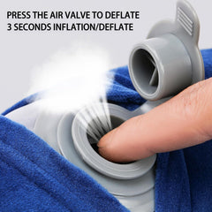 Gofodsil Pernă de gât gonflabilă pentru avioane Camping Trenuri și mașini cu dopuri de urechi, pernă de călătorie portabilă, pernă de gât Aircraft gonflabilă Set de 2 Perne ortopedice cervicale Naty Shop