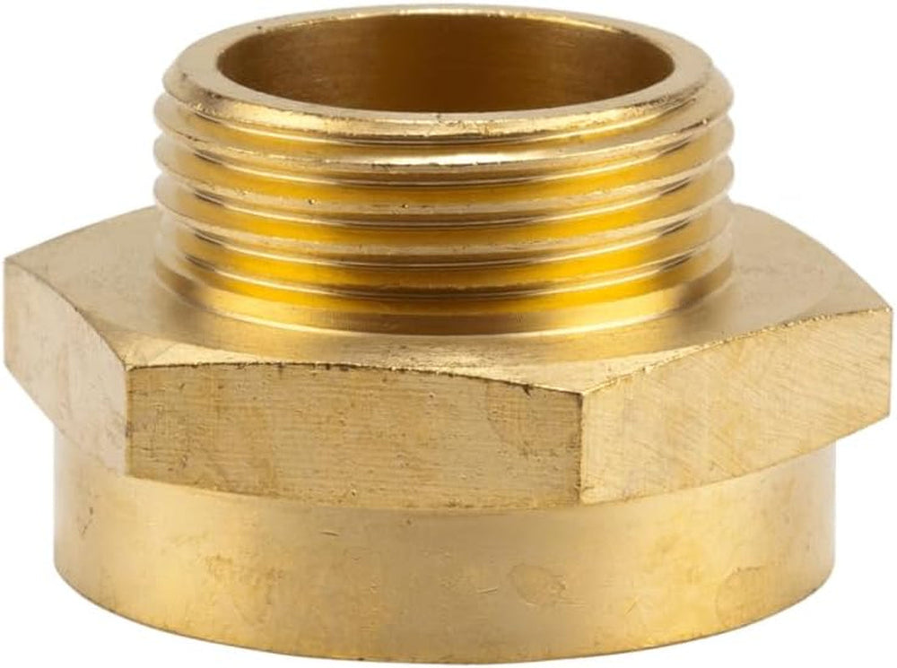 Mamelon fileté de réduction en laiton Gardena : connecteur en laiton pour réducteur fileté, par exemple pour les pompes, filetage externe de 33,3 mm (G 1 pouce) / filetage interne de 42 mm (G 1 1/4 pouce) (7266-20)