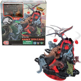 EPOCH Games - Jurassic World Shaky Volcano, 7509, Dinosaurier Spielzeug, Brettspiel für Kinder ab 4 Jahren
