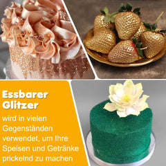 Paillettes comestibles, lot de 6 teintes, 5 grammes Glitter Naty Shop