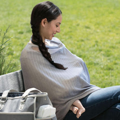 Chicco - Echarpe d'allaitement Boppy Infinity 17 Cm gris Accessoires Alimentation et Allaitement Bebe Naty Shop