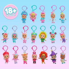 CRY BABIES MAGIC TEARS Schlüsselanhänger| Überraschungs-Sammelpuppe Schlüsselanhänger, 7cm | Geschenk, Spielzeug für Kinder ab 3 Jahre, Weiß