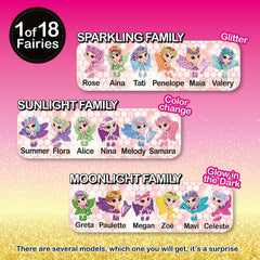 Fée de la folie dans ma poche | Poupée féerique avec ailes, jouet féerique à collectionner avec effets spéciaux tels que paillettes, lueur dans le noir et changement de couleur