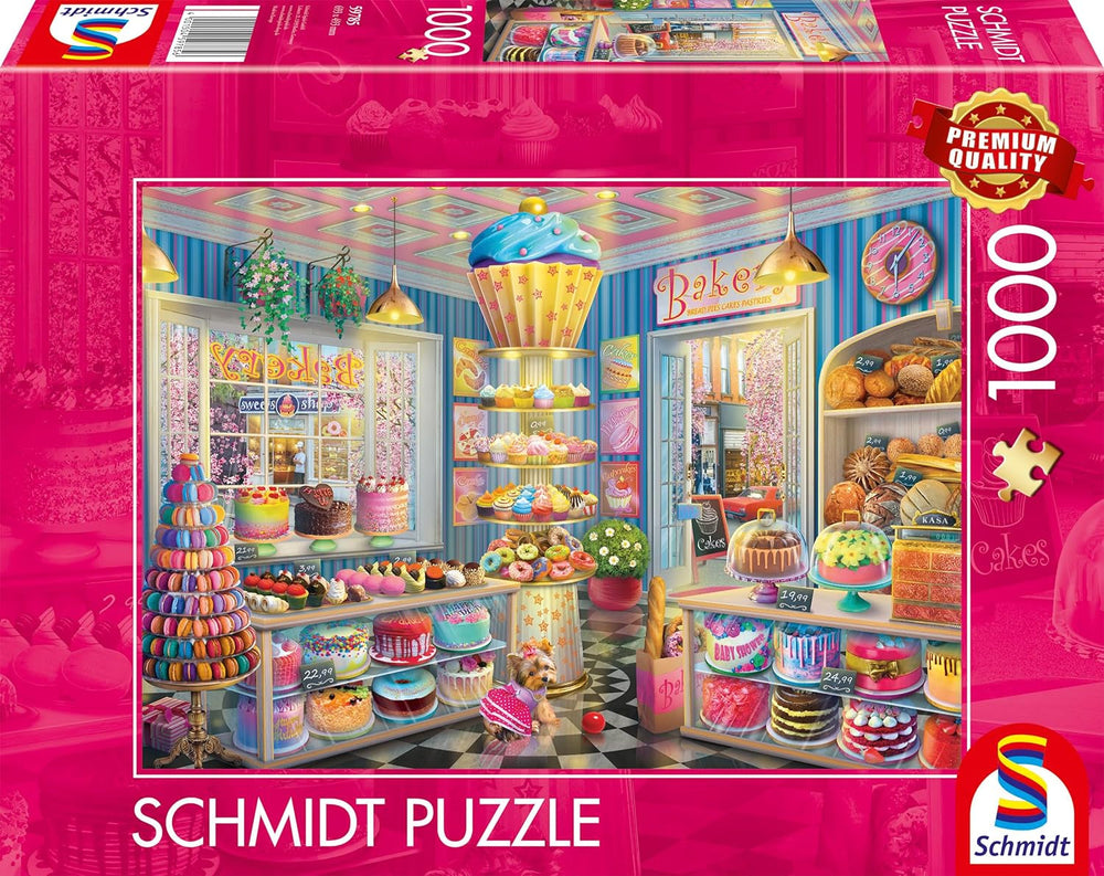 Schmidt Spiele 59785 Puzzle 1000 pièces Boulangerie colorée Naty Shop Titre par défaut