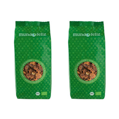 Mundo Feliz, Caise uscate cu sâmburi din agricultura ecologică, 2 x 500 grame Produse deshidratate Naty Shop 2 x 500 grame