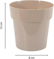 Petit pot en plastique - diamètre 12 cm, léger et résistant, idéal pour semis, boutures et plantes d'intérieur - couleur aléatoire, Aléatoire