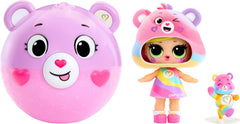 LOL Surprise! Loves Care Bears Tots - Include 1 păpușă cu ținută și accesorii, minge în formă de ursuleț de pluș, ambalaj ascuns, 6 păpuși de colecție