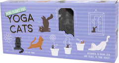 Gift Republic Mini Pot de Fleur Yoga Chats, Multicolore, 1