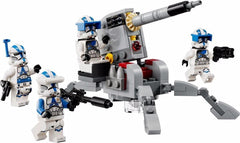 LEGO 75345 Star Wars 501St Clone Troopers Battle Pack Set cu vehicule și 4 figurine, jucărie construibilă cu tun AV-7 anti-vehicul și trăgător cu arc Seturi de constructie Besuche den LEGO-Store