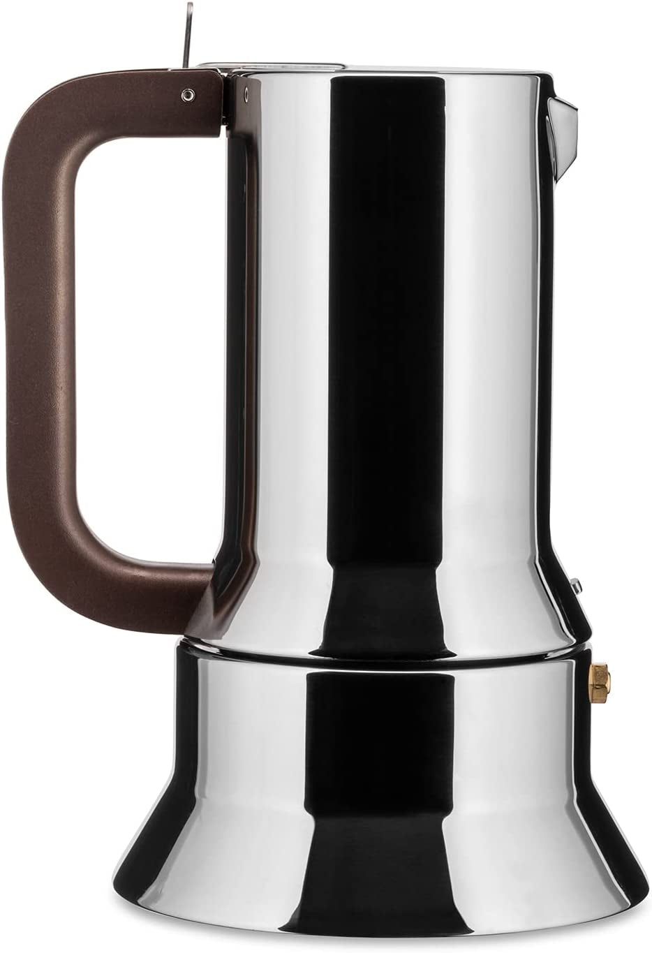 Alessi 9090/6 Espresso avec 6 tasses pour induction, acier inoxydable, argent, 15,5 x 13,5 x 27 cm