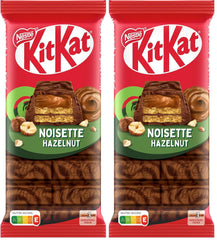 Gaufrette croustillante Nestlé aux noisettes avec garniture crémeuse aux noisettes et couverture de chocolat marbré, paquet de 2 (1 x 99 g)
