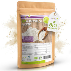 Vita2You Bio Lait écrémé en poudre 1000g - 100% Bio Qualität - pour la pâtisserie - Kaffeeweißer - Milchpulver für Joghurts - 1kg - Premium Qualität