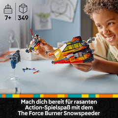 LEGO Star Wars The Force Burner Snowspeeder – Spielzeug zum Bauen und Sammeln mit 3 Minifiguren mit Lichtschwertern & Speederbike - Geschenk für Jungen ab 7 Jahren & Rebuild the Galaxy Fans - 75414