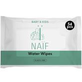 Naïf Lingettes Bébé Sans Plastique 54 Pièces (1 Paquet x 54 Pièces) - Pour les Fesses, le Corps et le Visage de Bébé - Ingrédients Naturels
