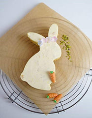 Dr. Oetker - Moule à biscuits « Lapin » de la série Golden Easter, moule à biscuits géant, moule à biscuits, à biscuits et à gâteau en un (couleur : argent), quantité : 1 pièce