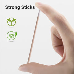 600 pièces Wattestäbchen Holz Spitz,Reinigungsstäbchen,Microbrush Stäbchen Wattestäbchen for Tattoo,Augenbrauen,Beauty,Lippenstift,Wimpern,Make-Up,Nagel Zubehör,Augenbrauen Tattoo