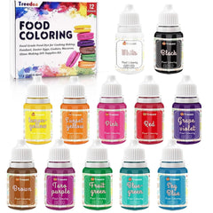 Lot de 12 colorants alimentaires liquides 10 ml Naty Shop Default Title