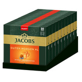 Jacobs Capsules de café Guten Morgen XL Intense, Intensité 8/12, 10 x 20 tasses, Capsules de café compatibles Nespresso*, 200 capsules