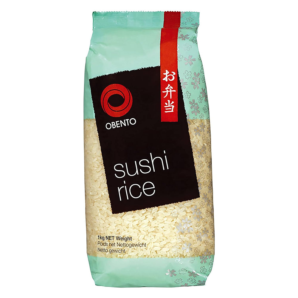 Riz à sushi, riz gluant pour rouleaux nori et autres spécialités japonaises de sushi, 1 kg (1 paquet)