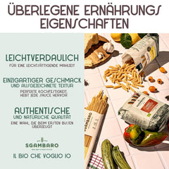 Paste Penne Rigate Organice N.91 - 500g din Grâu Khorasan - Grâu antic, bogat în proteine, cultivat 100% în Italia - Versatile în bucătărie și bogate în nutrienți