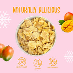 Tranches de mangue lyophilisée 100g - chips de mangue lyophilisée - fruits secs lyophilisés - fruits lyophilisés, mangue séchée pour décoration, snacks, smoothies, desserts Produits déshydratés Naty Shop